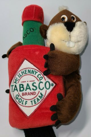 Tabasco Sauce Golf Team Gopher Bottle Driver Head Cover Vintage