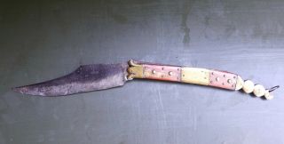 Antique Spanish Navaja Folding knife 18 - 19th.  century,  no Dagger 4