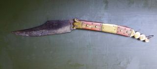 Antique Spanish Navaja Folding knife 18 - 19th.  century,  no Dagger 5