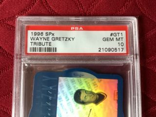 1996 SPx Wayne Gretzky tribute GT 1,  GEM MT 10 2