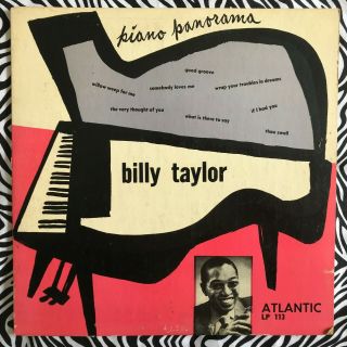 Vintage Jazz Vinyl 10 " Lp,  " Piano Panorama ",  Billy Taylor,  1951,  Lp 113, .