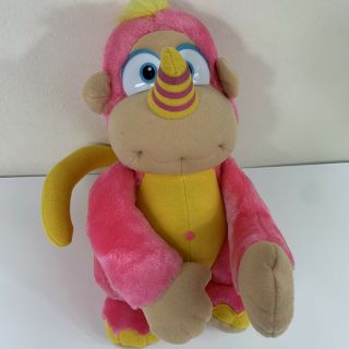Vintage 80’s Wuzzles Hasbro Softies Walt Disney Pink Plush Rhinokey Monkey Rhino