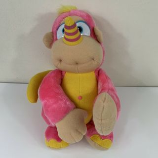 Vintage 80’s Wuzzles Hasbro Softies Walt Disney Pink Plush Rhinokey Monkey Rhino 2