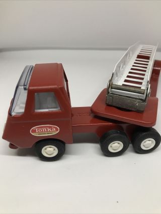 Vintage Mini Tonka Hook And Ladder Fire Truck 55170 (red - White 3