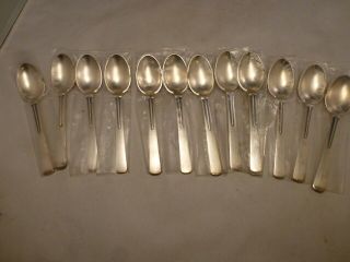 Hans Hansen Sterling Silver Spoon Set Of 12 Vintage 339.  1 G
