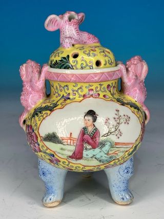 Perfect Chinese Republic Period Porcelain Antique Incense Burner