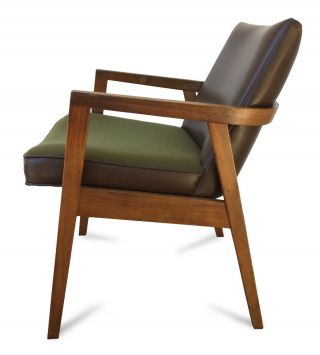 Vintage Gunlocke Armchair Lounge Chair Classic Mid Century Modern Style