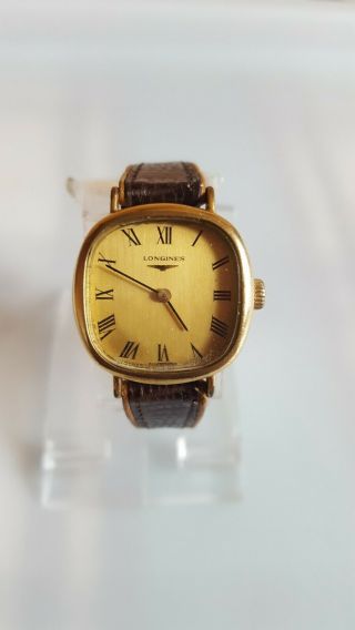 Vintage Longines 4144 Calibre L817.  4 18k Gold Plated Hand Winding Ladies Watch.