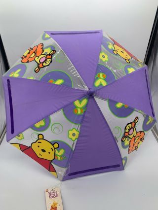 Vintage 1990”s Disney Classic Winnie The Pooh & Tigger Too Kids Umbrella Rare