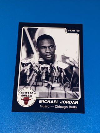 1985 Star Michael Jordan Bulls Black⚫️ Hsn ⚫️rookie Card Unreleased Set 11