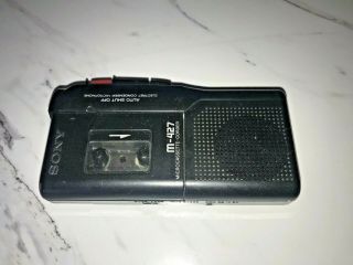 Vintage Sony M - 427 Microcassette Cassette Tape Player Voice Recorder