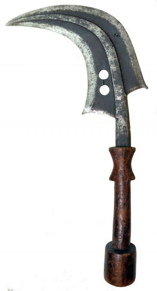 Late 19th Century African Congo Mangbetu Sickle Knife,  Sword.  9485