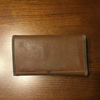 Vintage Fly Fishing Leather Wallet for holding flies and leaders 2