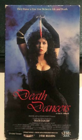 Death Dancers - An Erotic Thriller Vhs - Slasher Horror Movie Rare Vintage 1993