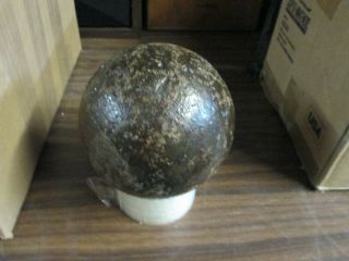 HUGE OLD ANTIQUE WAR OF 1812 AMERICAN US CANADA CANNON BALL RELIC LARGE 7 INCH 2
