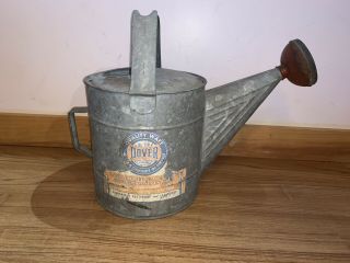 Vintage Dover Watering Can W/ Label