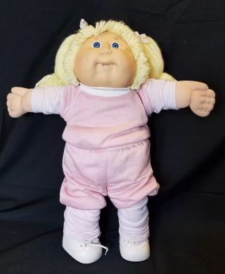 Vintage Cabbage Patch Kid Doll Kt 1978 1982 Blue Eye Blonde Girl Outfit/diaper