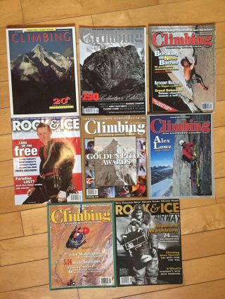Vintage Climbing Magazines—rock,  Ice,  Alpine,  Mountain