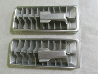 Vintage Pair Aluminum 20 Ice Cube Trays - Parties - Holiday Events