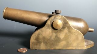 Antique Naval Yacht Signal Canon Brass