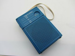 Vintage Realistic Radio Shack Model 12 - 202 Teal Blue Am Radio