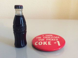 Vintage Coca Cola Bottle Cigarette Lighter Advertising Mini Plus Extra Pin