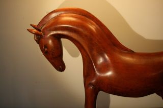 Antique Carved Wood Folk Art Horse Primitive American Folk Art Sculpture Carving