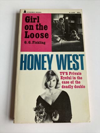Girl On The Loose G G Fickling Vintage Honey West Tv Paperback Anne Francis