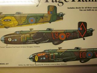 VINTAGE AIRFIX of the Handley Page Halifax MODEL AIRCRAFT KIT V/G COND. 3