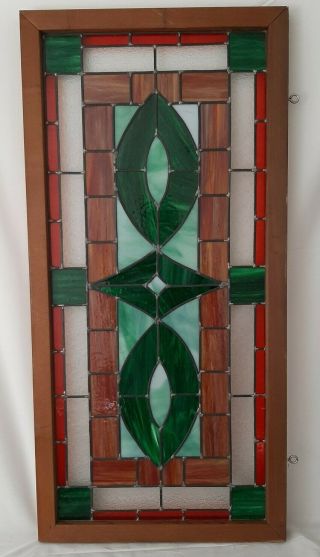 Arts Crafts Stained Glass Window TRANSOM Craftsman,  Mission Bungalow 5