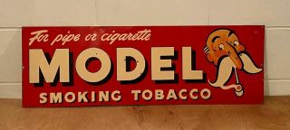 Model Brand Smoking Tobacco Metal Sign