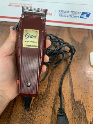 Vintage Oster Hair Clippers Model 284 - 01 Series B Plug In Corded