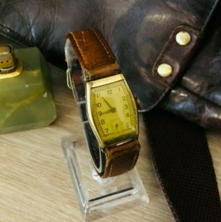 Vintage Antique German Watch 1930 Year Mechanical Hand Winding Old Rare Ww2