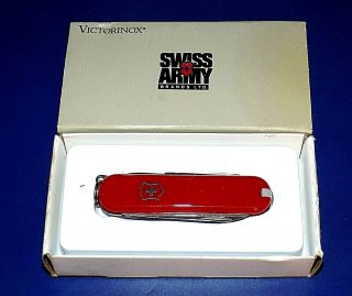 Small Vintage Victorinox " Classic " Swiss Army Keychain Knife No.  53001 W/box