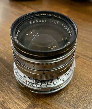 Zeiss Opton Sonnar T 50 f1.  5 - CLA Serviced Adapted to Sony NEX or Mirrorless 4