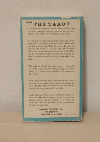 Vintage 1980 Pictorial Key to the Tarot book by Arthur Edward Waite 2