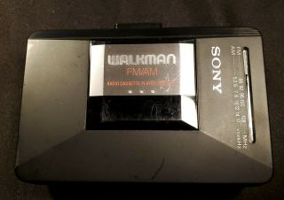 Vintage Sony Walkman / Model Wm - Af23 / Black W/1/2 Minor Cosmetic Scratches