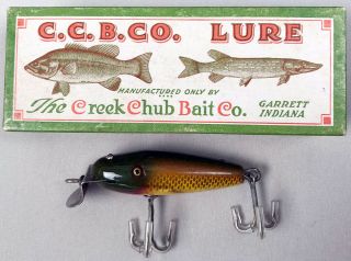 Vintage Creek Chub Bait Co.  Fishing Lure Special River Scamp In Correct Box