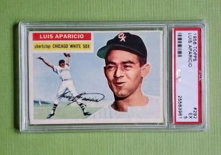 1956 Topps Luis Aparicio Hof Rc Psa 5 Ex 292 Rookie