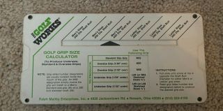 Vintage From 1983 Golf Grip Tape Wrapping Sliding Calculator