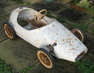 Vintage Triang Vanwall Pedal Car For Restoration Grand Prix Racer