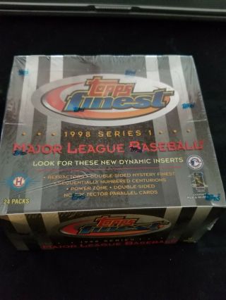 1998 Topps Finest Baseball Series 1 Hobby Box Factory - 24 Packs
