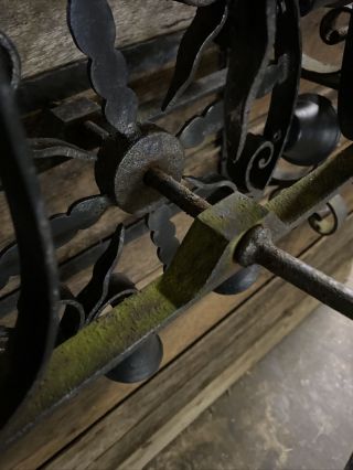 Antique Rotating Brass Bells Mechanical Door bell Dinner Bell Wrought Iron BELLS 6
