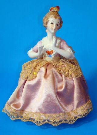 Vintage Pin Cushion Half Doll With Arms Away