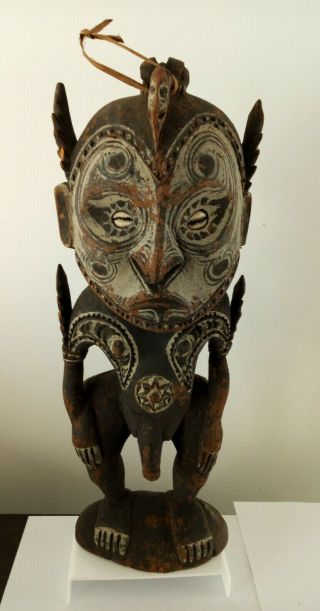 Papua Guinea Tribal Carved Wooden Ancestor Figure.