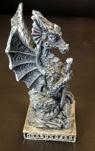 Vintage Ack Trading Los Angeles Dragon Pawn Chess Piece 3.  75”x1.  5”