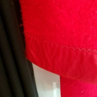 Vintage Chatham North Star Acrylic RED Soft Fuzzy Blanket 72”x92” Satin Binding 3