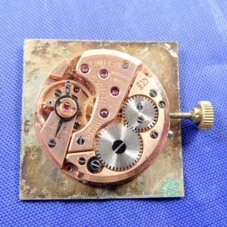 (21) Vintage Omega 620 17 Jewels Watch Movement & Face