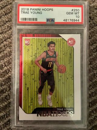 2018 Panini Hoops Trae Young 250 Rookie Psa 10 Gem