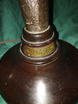1926 Orchestrion Deluxe Antique Radio Horn Speaker w/Wood Bell 5